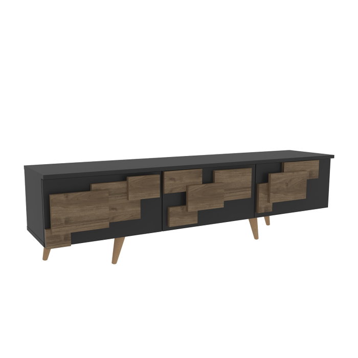 Hanah Home Soporte para TV Antracita y Nogal